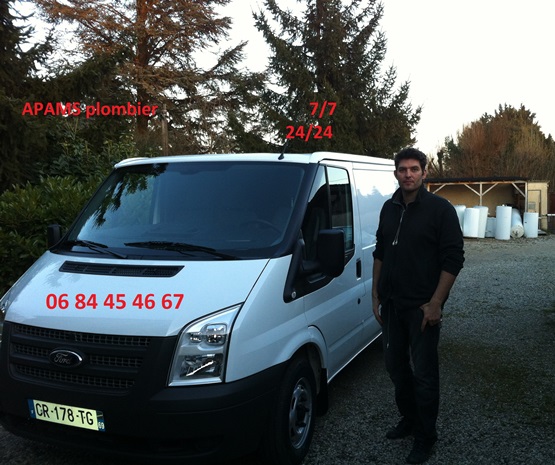 Apams Camion plomberie Mions Camion David MARTIN, plombier à Mions